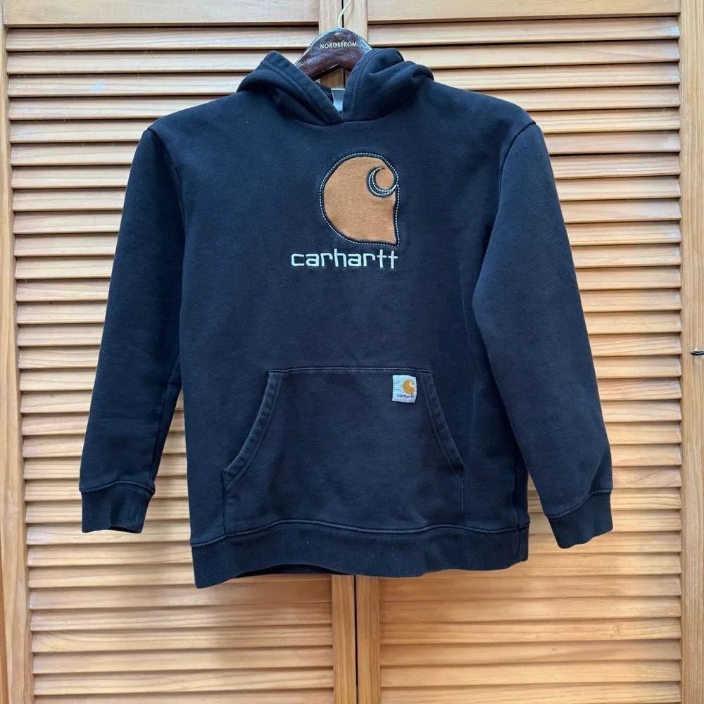 Carhartt Dark Gray Hoodie with Logo kids 14/16